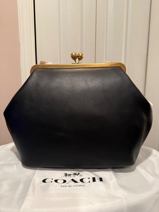 Coach Large Kisslock Frame Bag - Picture 7 of 12